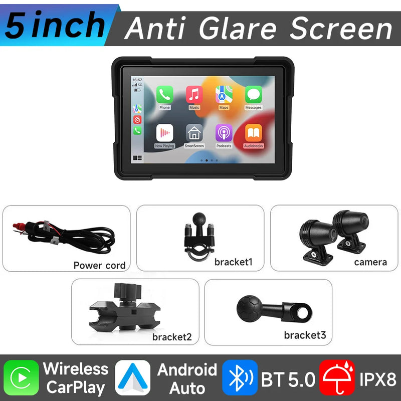 Velocimetro Painel Digital Multimidia GPS CarPlay Android Tela de Toque Bluetooth