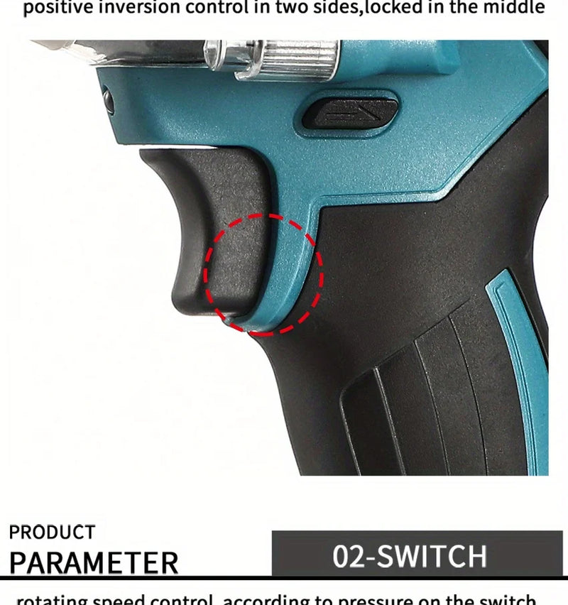 Chave de impacto de alto torque sem fio 21V