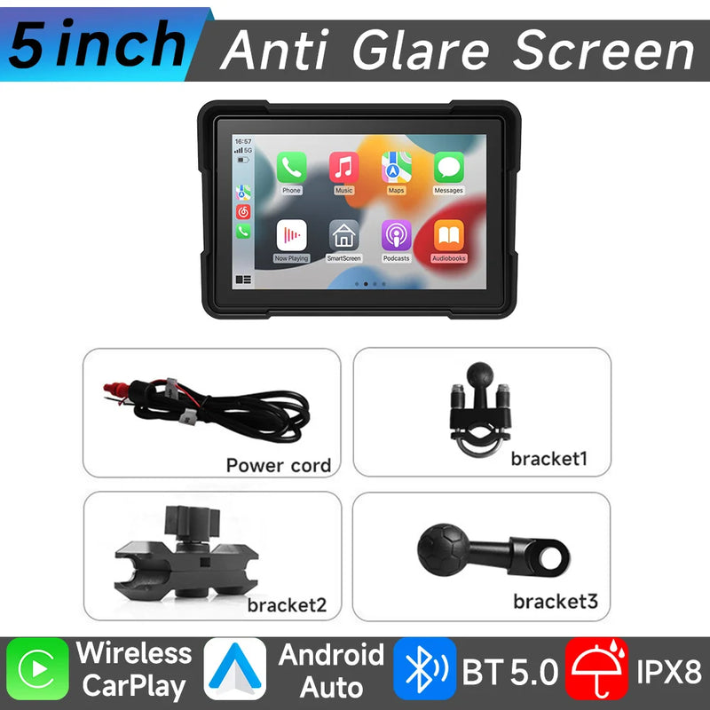 Velocimetro Painel Digital Multimidia GPS CarPlay Android Tela de Toque Bluetooth