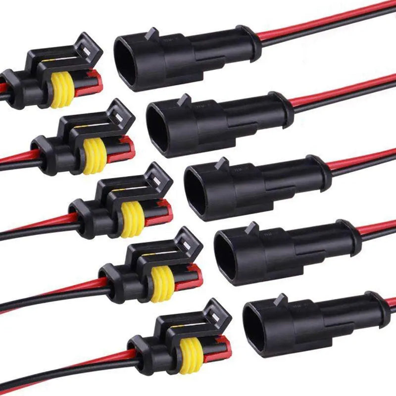 Conector à prova d'água Macho e Fêmea 2 pinos