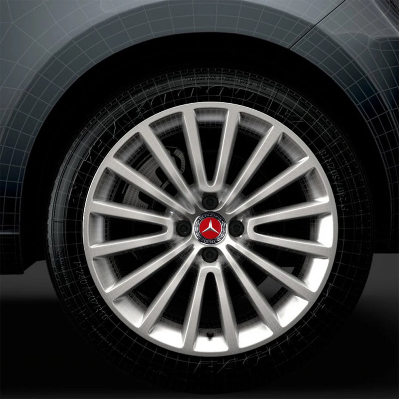 Adesivo Tampas de Cubo de Roda para Mercedes Benz 4 peças 56mm
