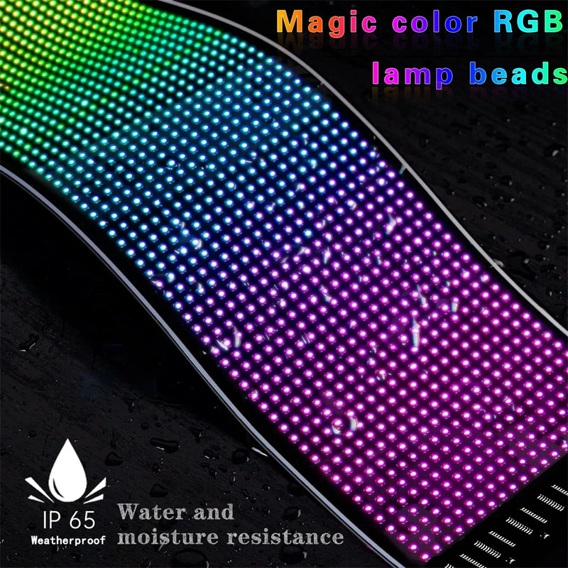 Painel de LED RGB Programável Bluetooth Flexível