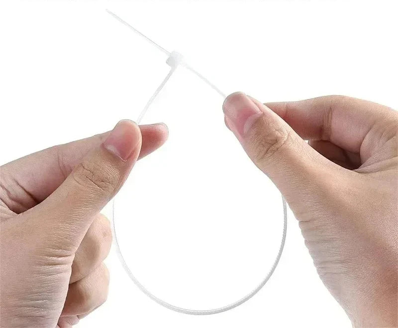 Braçadeiras Auto-bloqueantes Cabo de Nylon Ajustáveis Laço de Fixação