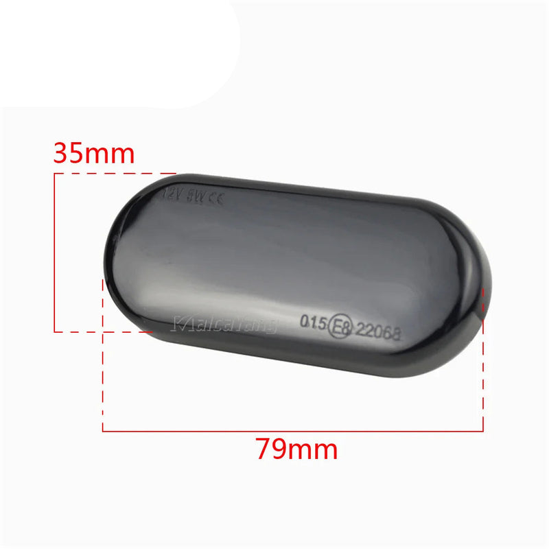 Lampadas Pisca de Led Laterais sequencial Bora Golf Passat Polo Ibiza 2 Peças Dinâmico