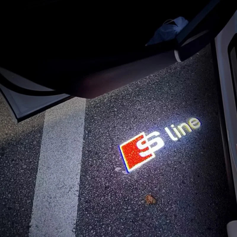 Luzes de porta de carro, projetor de logotipo HD