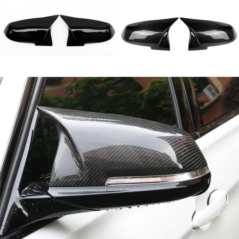 Capa de Espelho Retrovisor Carbon Black para BMW Série