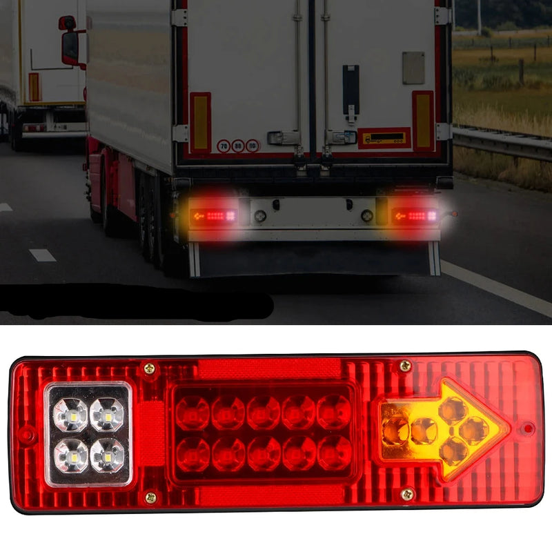 Luzes 19LED Traseiras de Caminhão Reboques 12V 24V 1 unidade