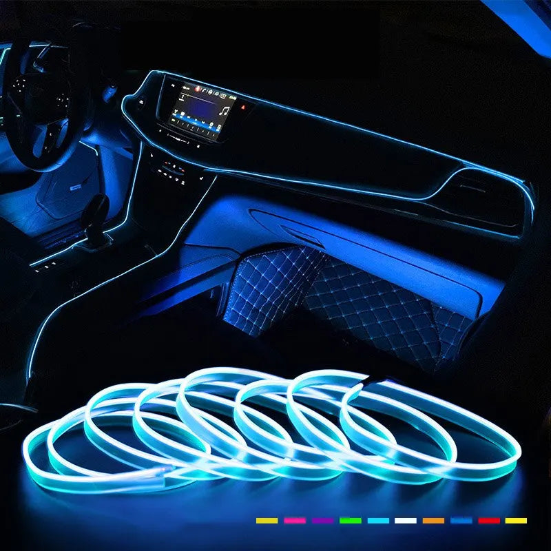 LED Car Interior Decoração Luz USB Faixa de Neon