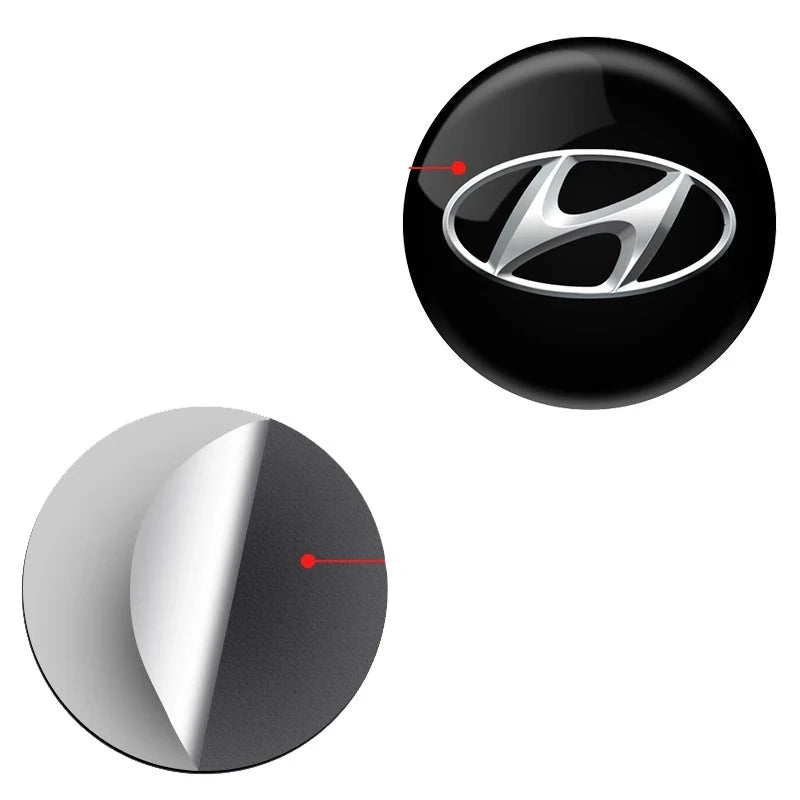 Adesivos de fechadura de carro de 14,5 mm