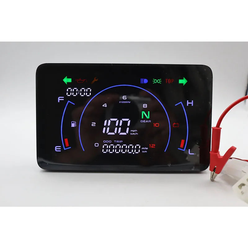 Velocímetro Painel Digital Motocicleta Motobike Suporte Universal Ajustável