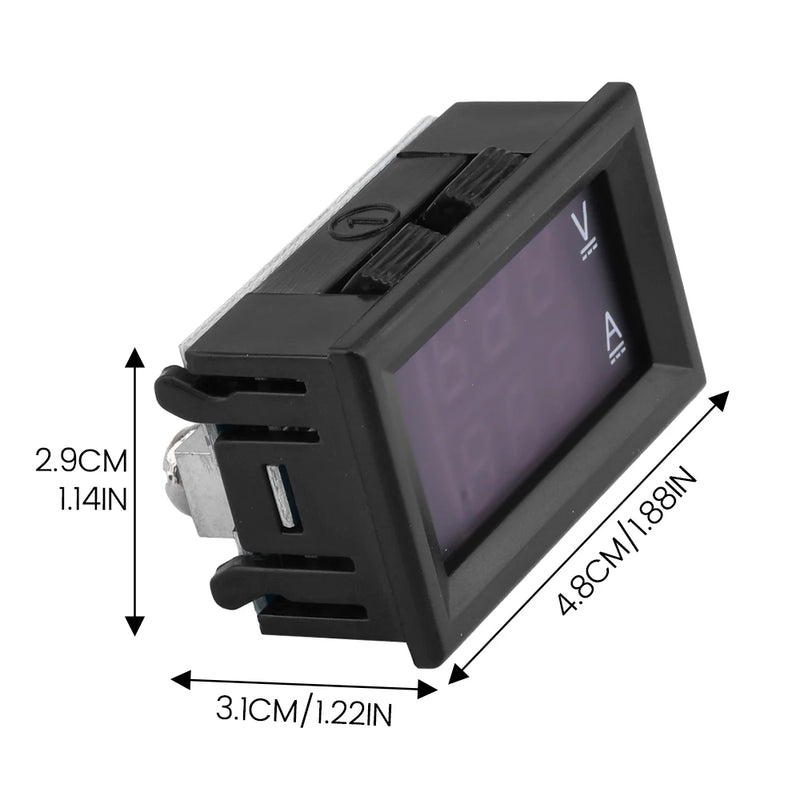 Mini Voltímetro Digital Amperímetro DC4.5-30V 30A 50A