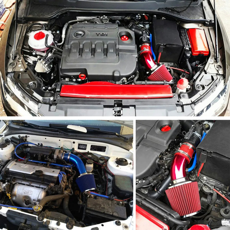 Kit de tubo de alumínio para admissão de ar Intake Pipe Filter