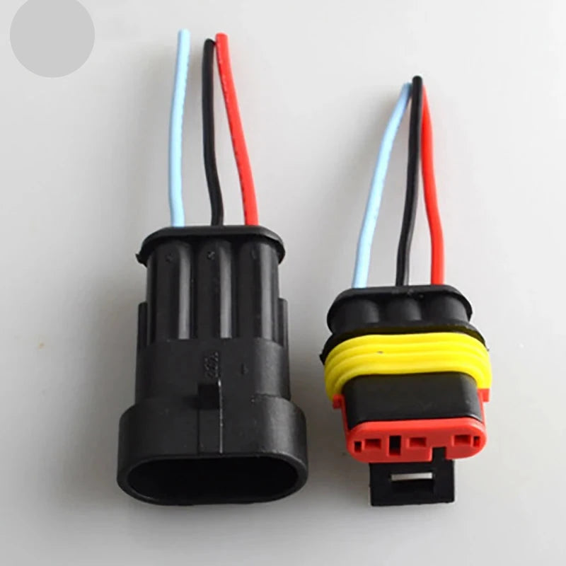 Conectores elétricos automotivos à prova d'água de 2 pinos