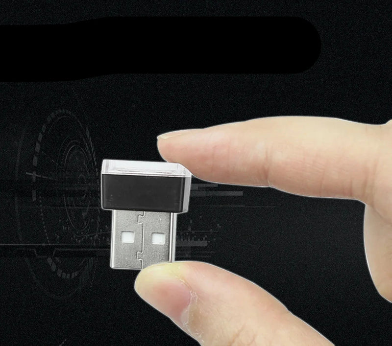 Mini USB LED Decoração Lâmpada Interior Do Carro