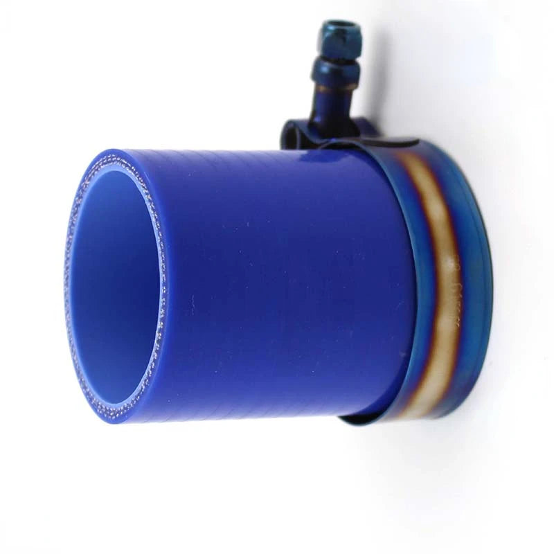 Braçadeira de mangueira universal Titânio Azul de 40 mm a 97 mm Aço inoxidável