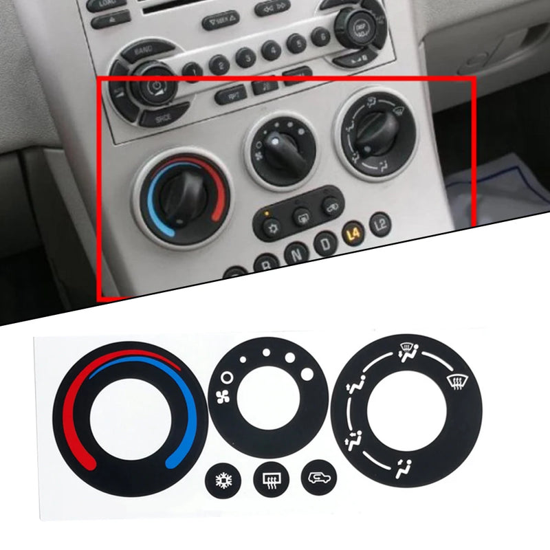 Adesivo de Reparo de Botão de Controle de Clima de Carro A/C