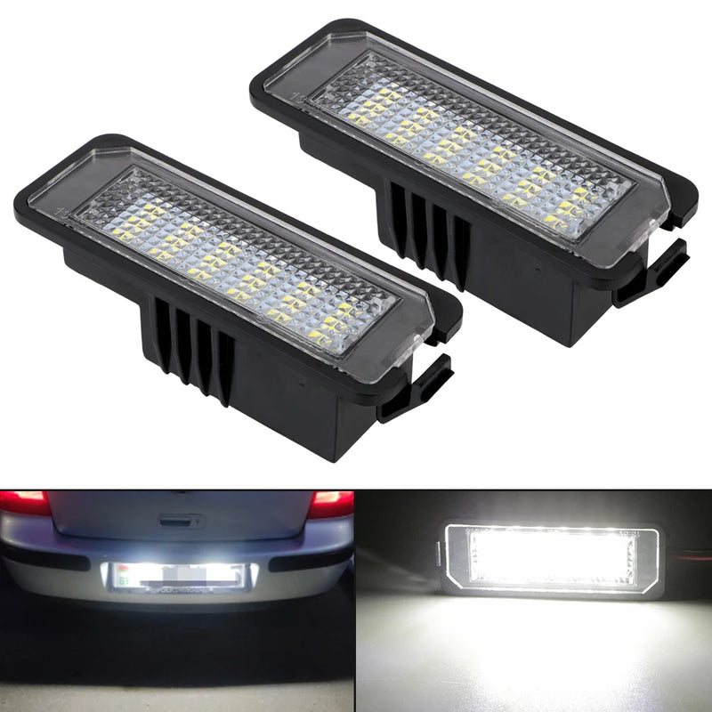 Lampada Led para Placas 2Pcs 12V 6500K VW Golf MK4 MK5 MK6 Passat Polo