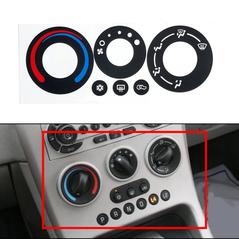 Adesivo de Reparo de Botão de Controle de Clima de Carro A/C