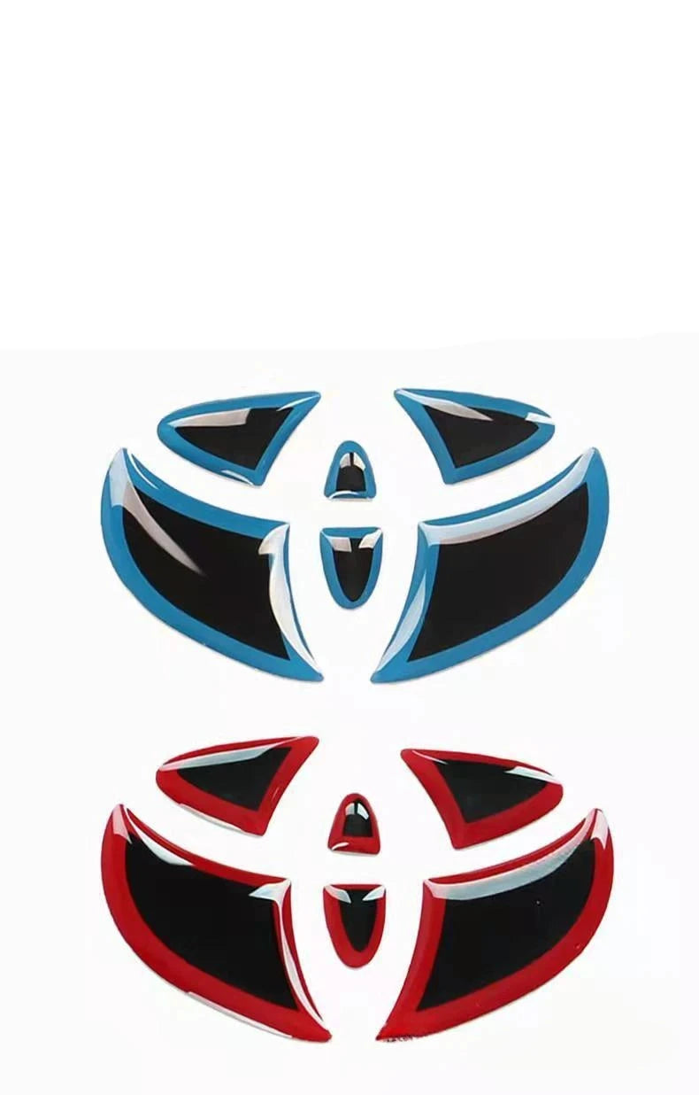 Adesivo Interno de Volante de Carro com acabamento em Fibra de Carbono para Toyota
