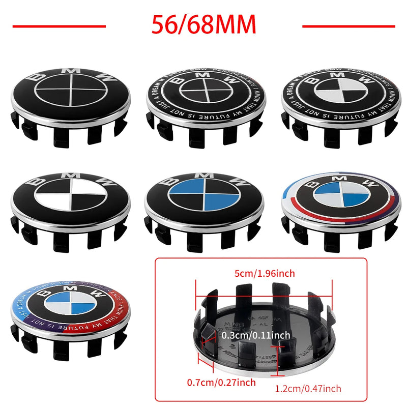 Capas de cubo de roda central BMW