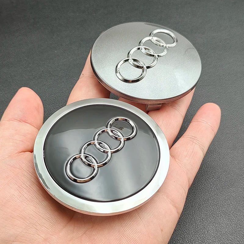 Tampas de Centro de Roda de Carro para Audi 4 Peças