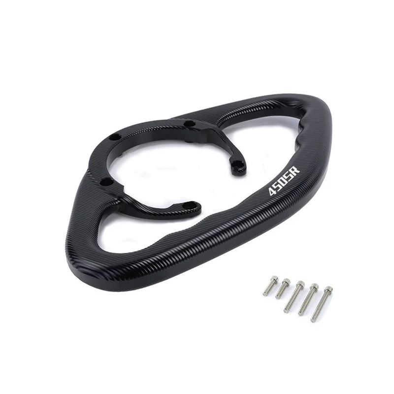 Alças tanque para passageiro de motocicleta. e manobras