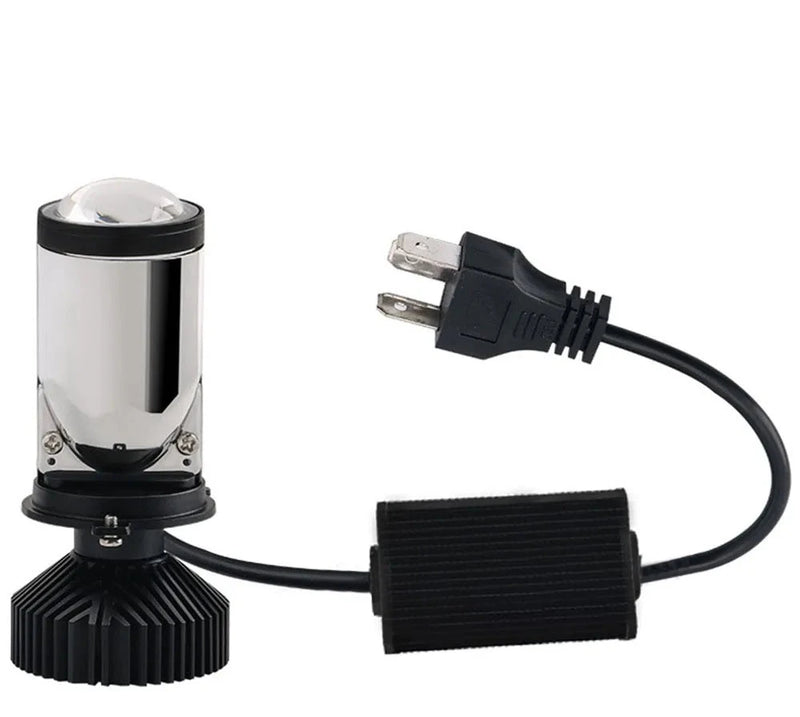 Farol Lente Projetor com Ventoinha H4 LED