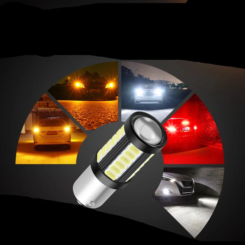 Lâmpada traseira de carro e moto Luz de freio  12V 24V O PAR.