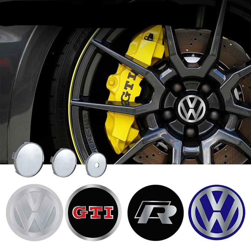 Emblema Cubo Roda para Volkswagen  4pcs 60/63/68