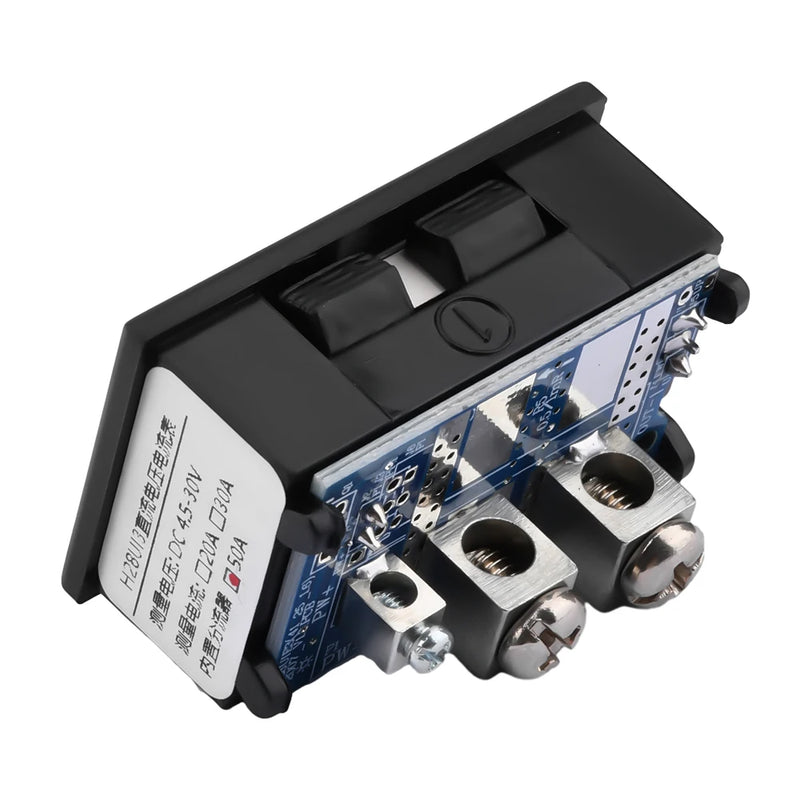 Mini Voltímetro Digital Amperímetro DC4.5-30V 30A 50A
