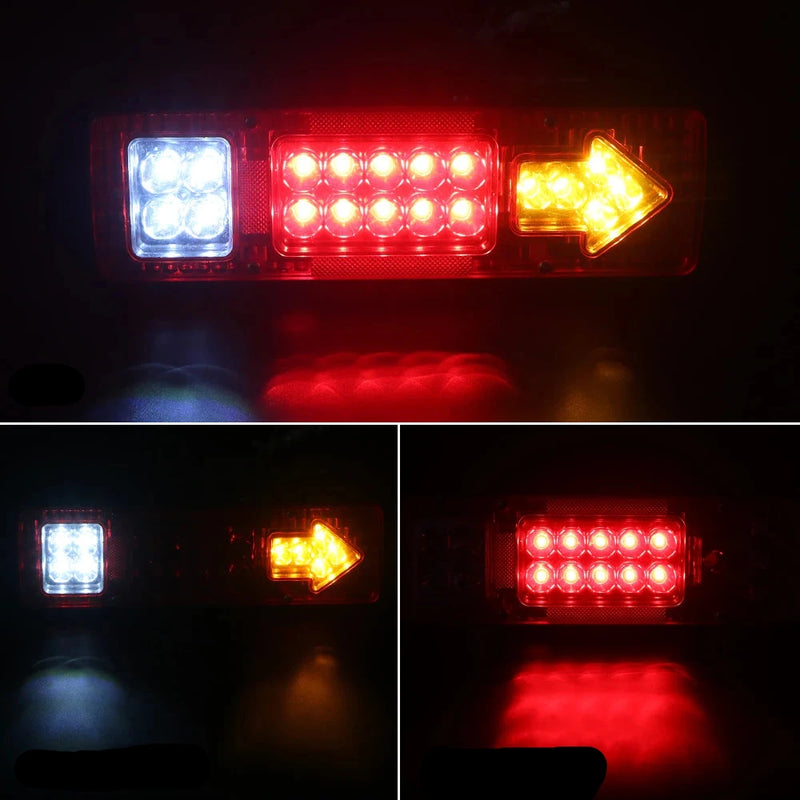Luzes 19LED Traseiras de Caminhão Reboques 12V 24V 1 unidade
