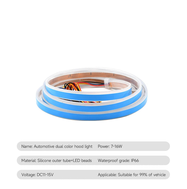 Fita de Luz Decorativa Dinâmica LED para Capô de Carro