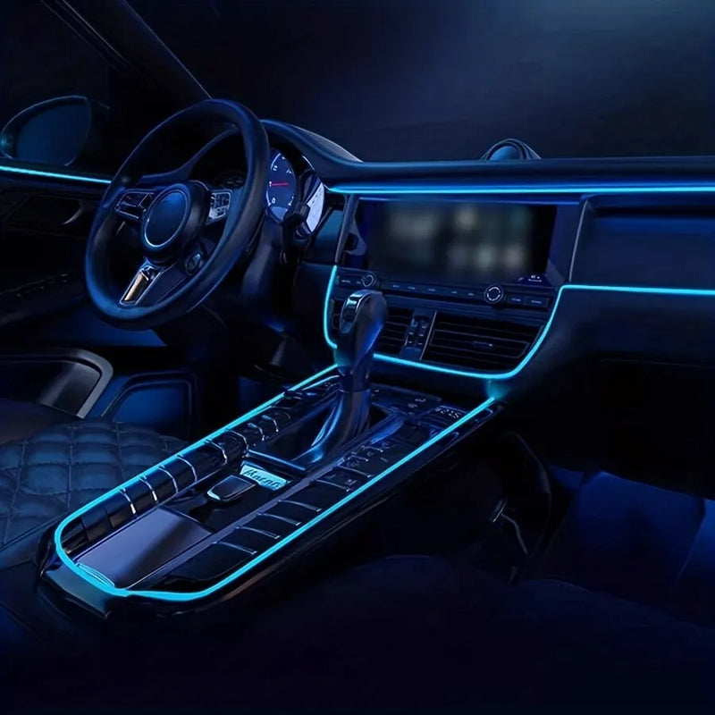 LED Car Interior Decoração Luz USB Faixa de Neon