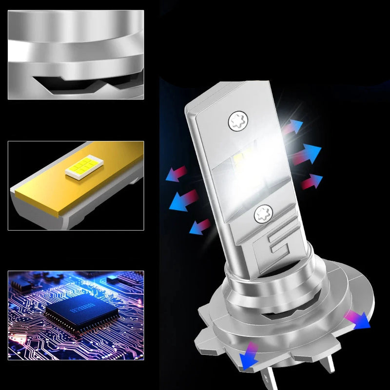 Farol Lâmpada LED  H7  Light 6500K 12V 120W