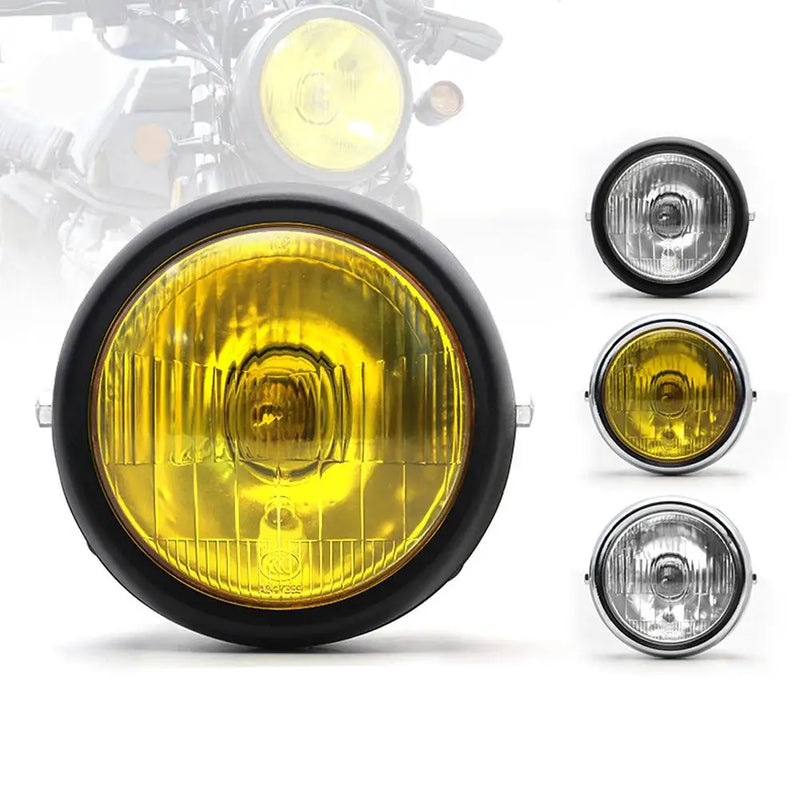 Farol de motocicleta 5,75 polegadas redondo retro