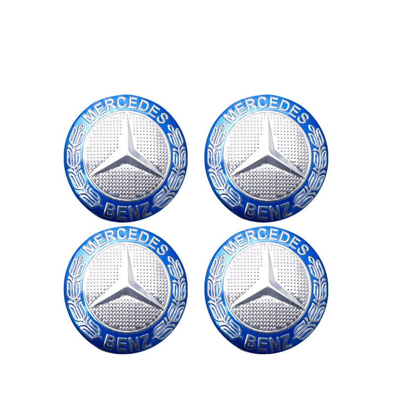 Adesivo Tampas de Cubo de Roda para Mercedes Benz 4 peças 56mm
