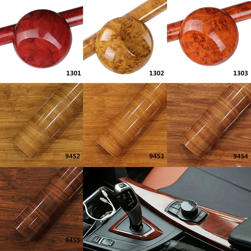 Adesivo de Cor Marrom Brilhante Alto para Carro de Vinil Universal