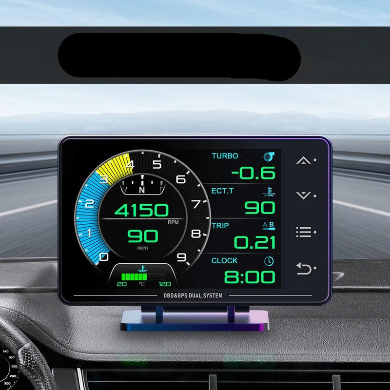 Velocimetro Painelo Digital Led 3.5 polegadas OBD2 + GPS