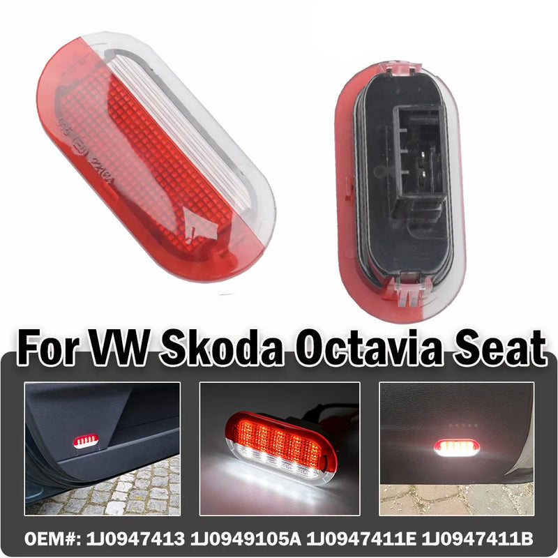 Led Porta Cortesia 2 peças Golf 4 Polo Mk4 Bora