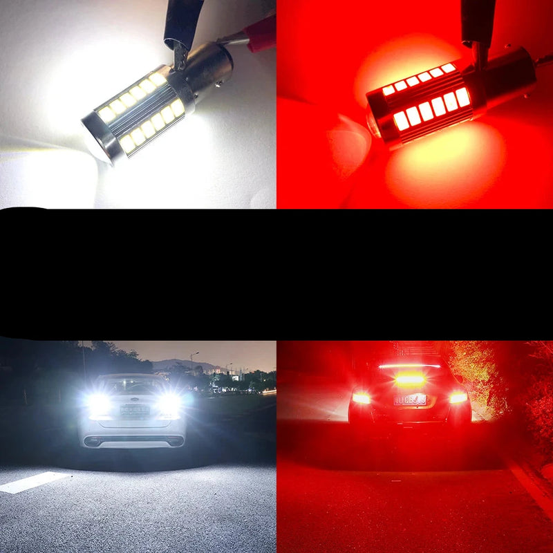 Lâmpada traseira de carro e moto Luz de freio  12V 24V O PAR.