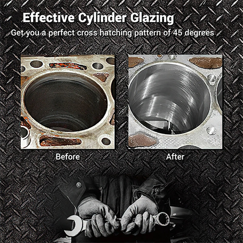 Lixadeira de Cilindro de Carro Aço Inoxidável Três Mandíbulas 51-177mm