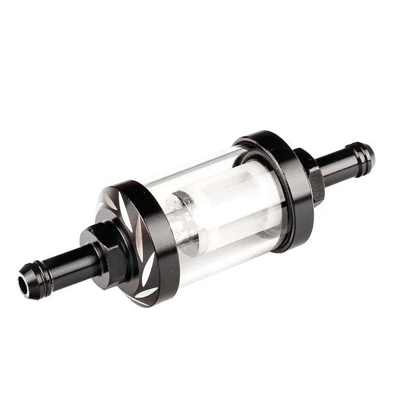 Filtro de Gasolina para Motos 8mm Vidro e Aluminio
