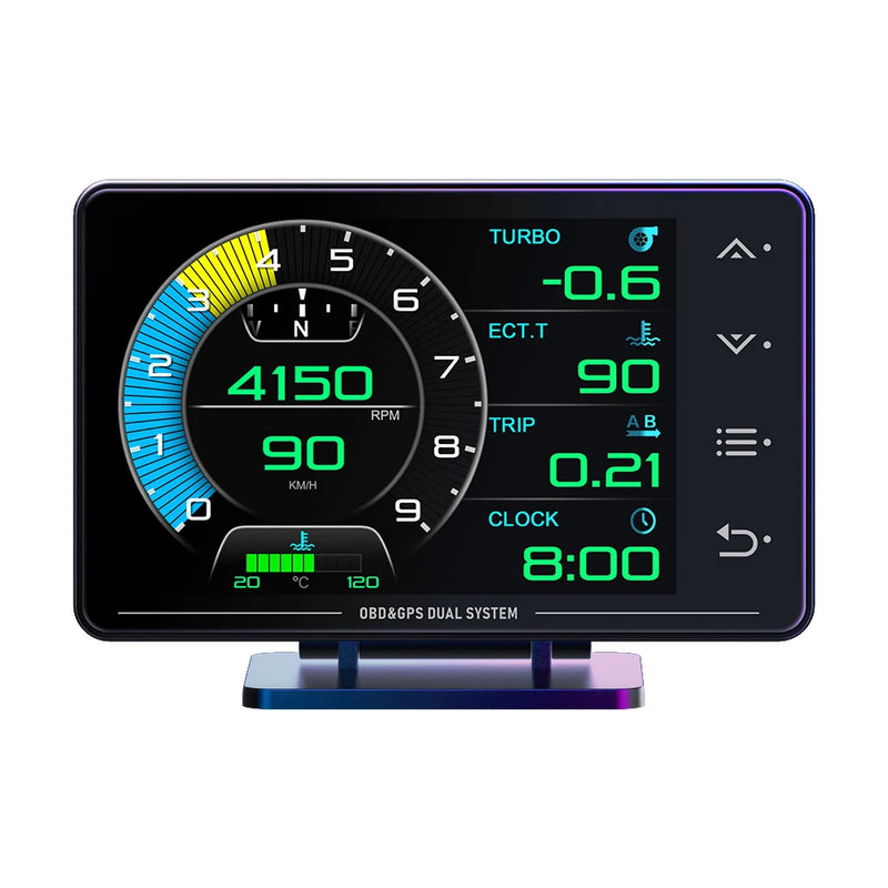 Velocimetro Painelo Digital Led 3.5 polegadas OBD2 + GPS