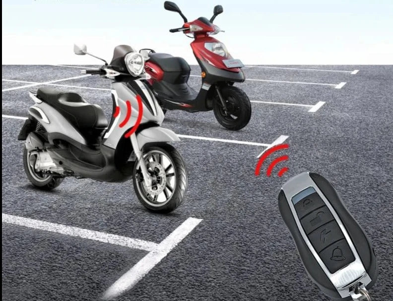 Alarme com Liga  e Desliga sua Moto no controle.