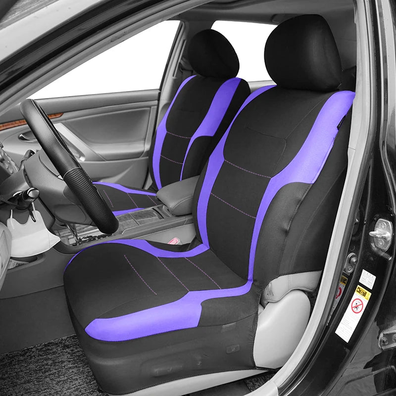 Capas de assento de carro de poliéster universal com design esportivo