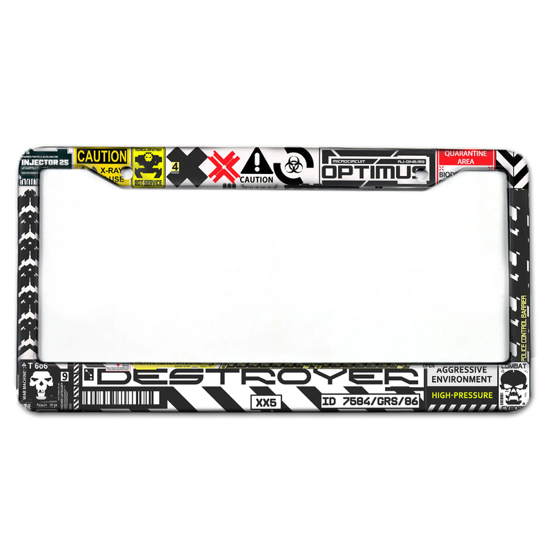 Moldura de Placa de carro Liga de Alumínio Universal