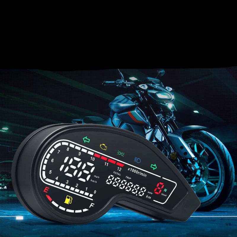Velocímetro Painel digital Universal para Motocicletas em LED