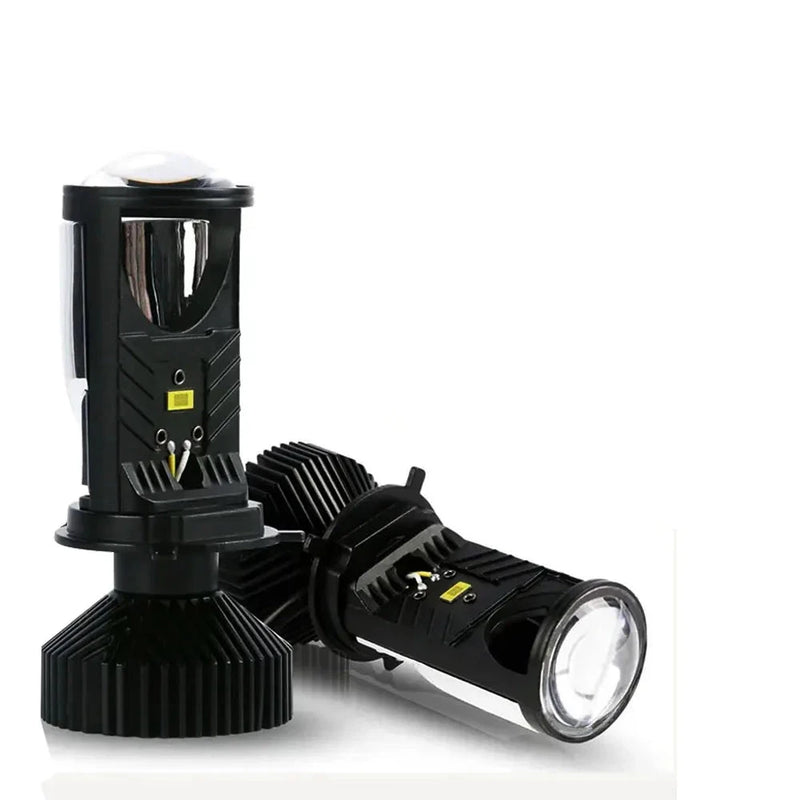 Farol Lente Projetor com Ventoinha H4 LED