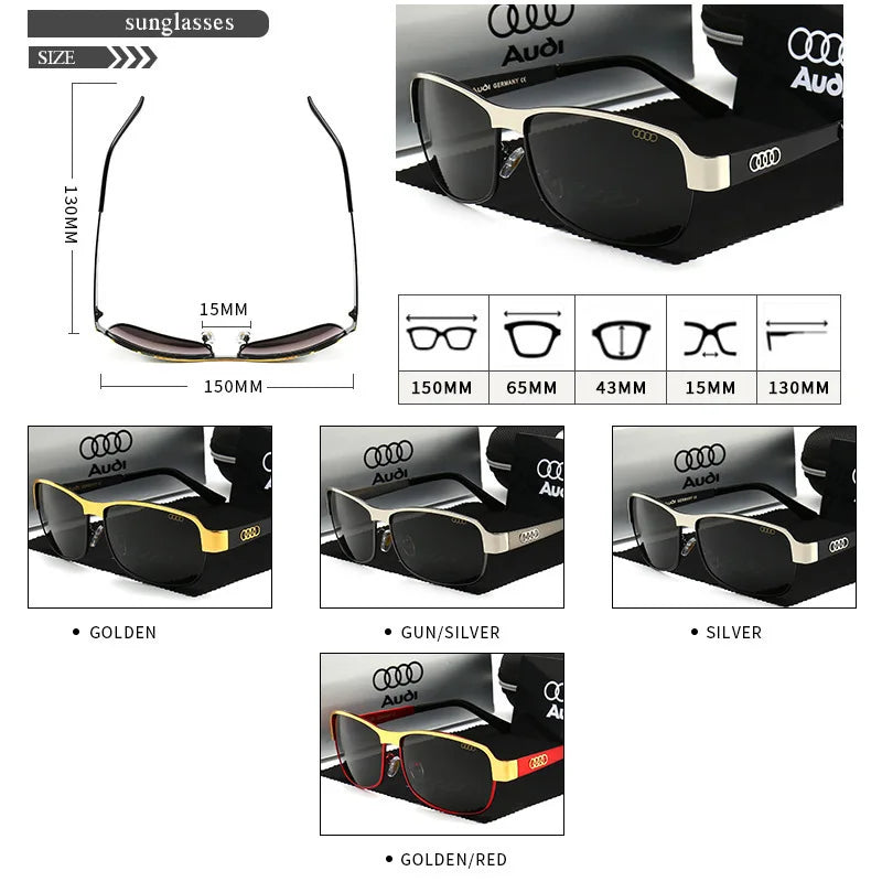 Óculos de sol Polarizados Antirreflexo Audi