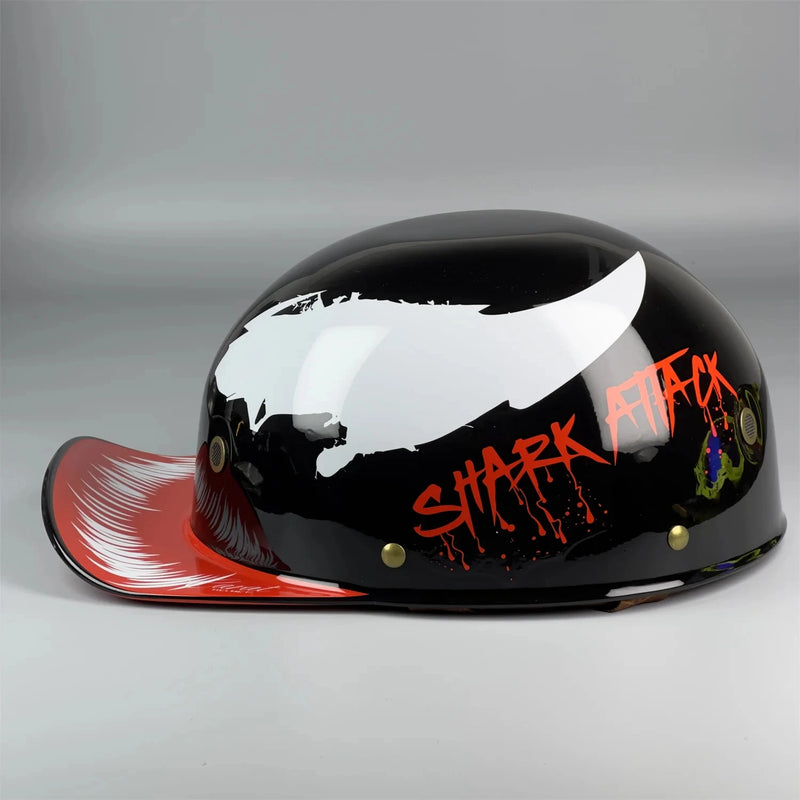 Capacete de Motocicleta e Veículo Elétrico para Harley Retro Gringo